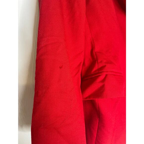 Pendleton Red Wool Blazer size 8 petite Holiday Christmas Blazer Vintage 90s Y2k - Picture 2 of 6